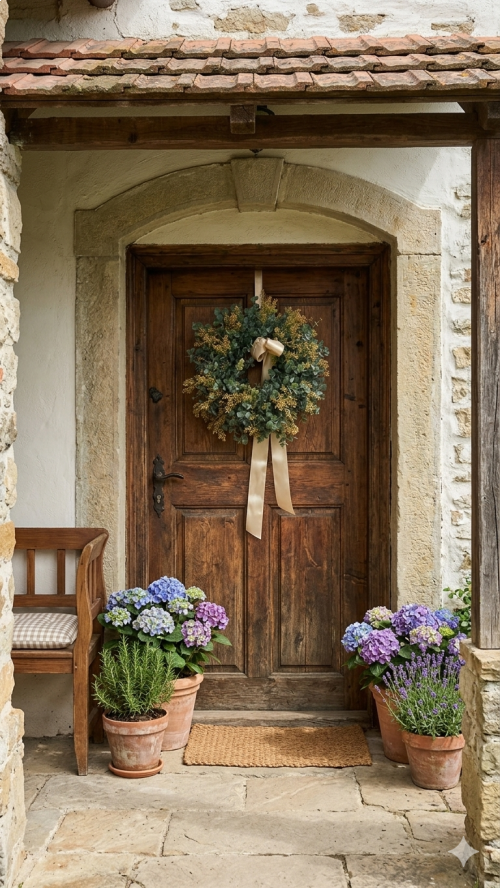 Zelen&yacute; - žlt&yacute; origin&aacute;lny veniec 45cm 