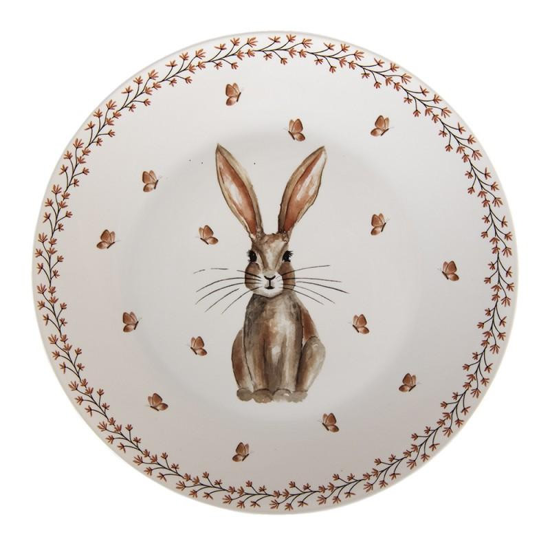 Porcelánový tanier RUSTIC EASTER BUNNY/set 4ks