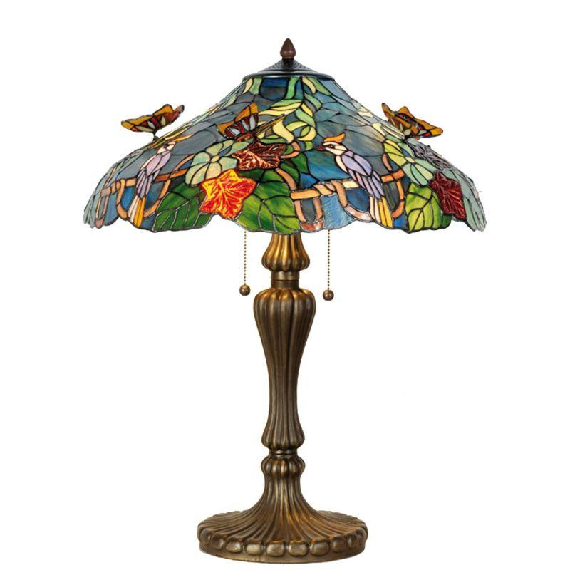 Stolná lampa Tiffany BUTTERFLY