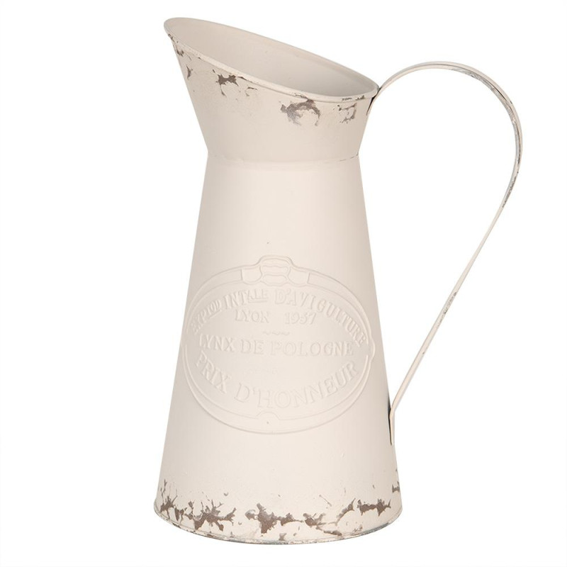 Biely vintage džbán 27 cm 