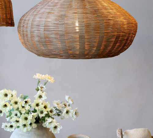 Lampa z pr&uacute;ten&eacute;ho ratanu 50cm 