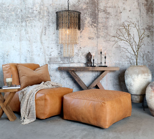 kožen&eacute; kreslo koňak