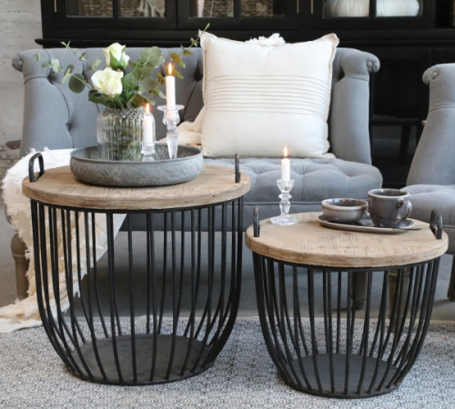 Set dizajnov&yacute;ch coffee stol&iacute;kov Black