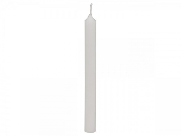 Sviečka večerná krémová  úzka /taper candle 2,5h 