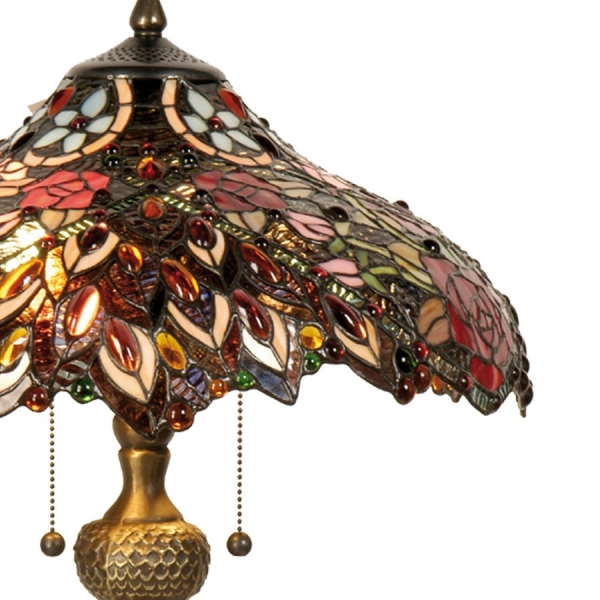 Stolná lampa Tiffany ROSE