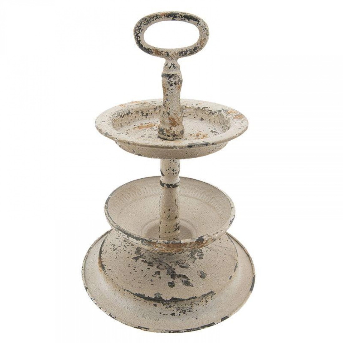 kovový rustic etažér Ø 22*34 cm