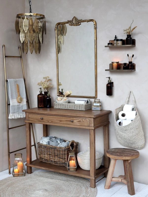 Men&scaron;&iacute; kovov&yacute; luster s l&iacute;stkami