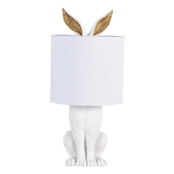 Stoln&aacute; lampa Rabbit WHITE /GOLD