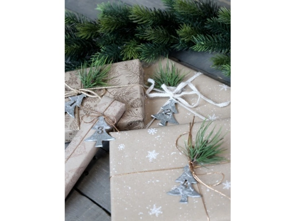 vianočn&eacute; adventn&eacute; stromčeky s č&iacute;slami 1,2,3,4