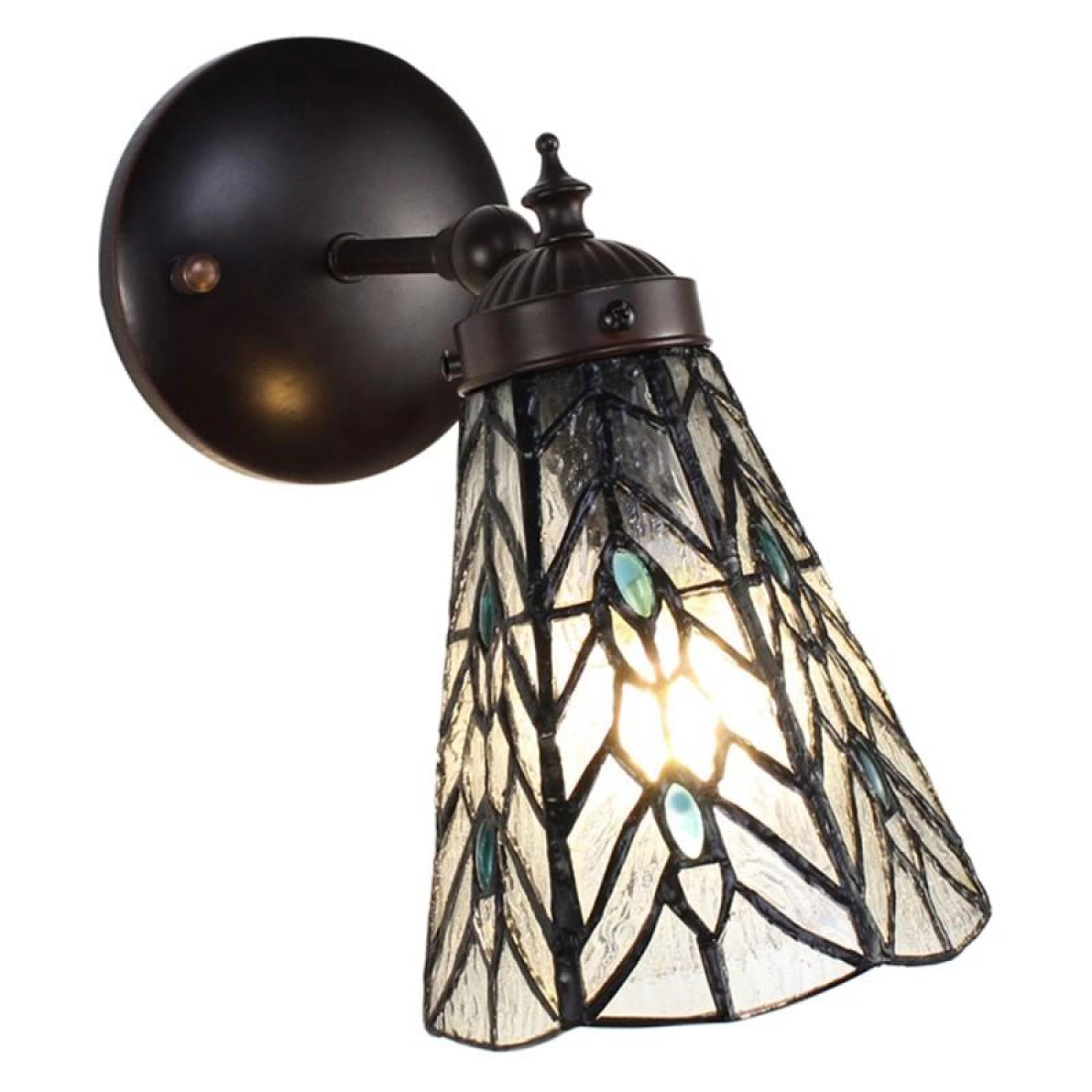 Nástenná lampa Tiffany black