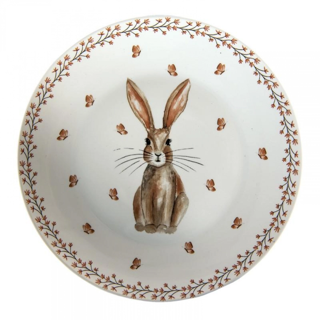 Porcel&aacute;nov&yacute; dezertn&yacute; tanier RUSTIC EASTER BUNNY/4kusy
