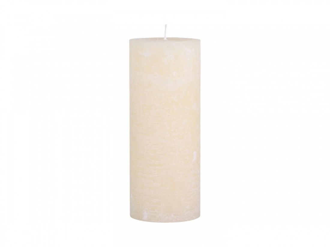 Rustik&aacute;lna sviečka Macon - kr&eacute;mov&aacute;  (150 h.)