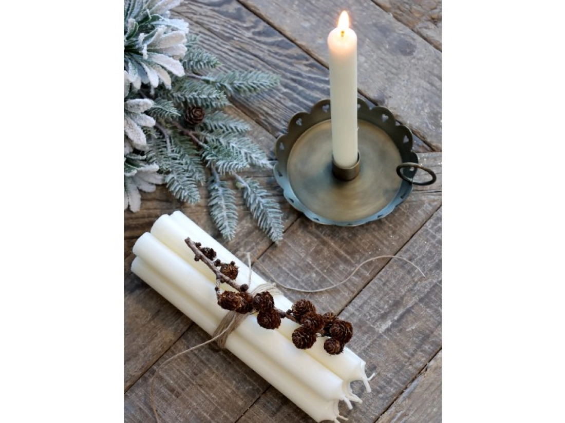 Večern&aacute; sviečka perlov&aacute;   18cm 