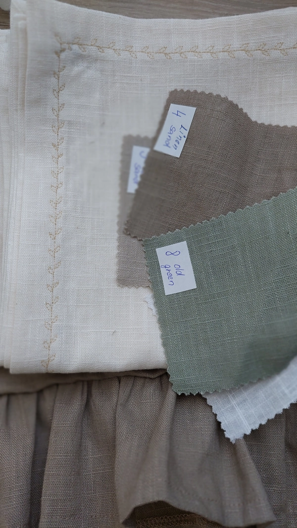 Ľanov&aacute;  obliečka na vank&uacute;&scaron;  Old Green 70*50cm 