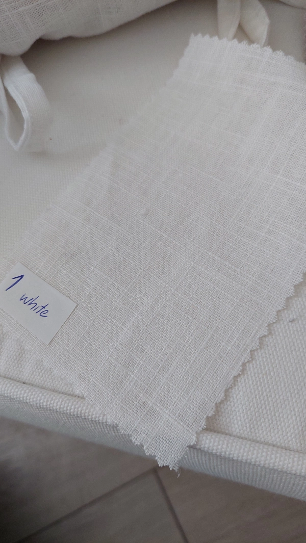 Ľanov&aacute;  obliečka na vank&uacute;&scaron;  star&aacute; biela/ Old White 70*50cm 