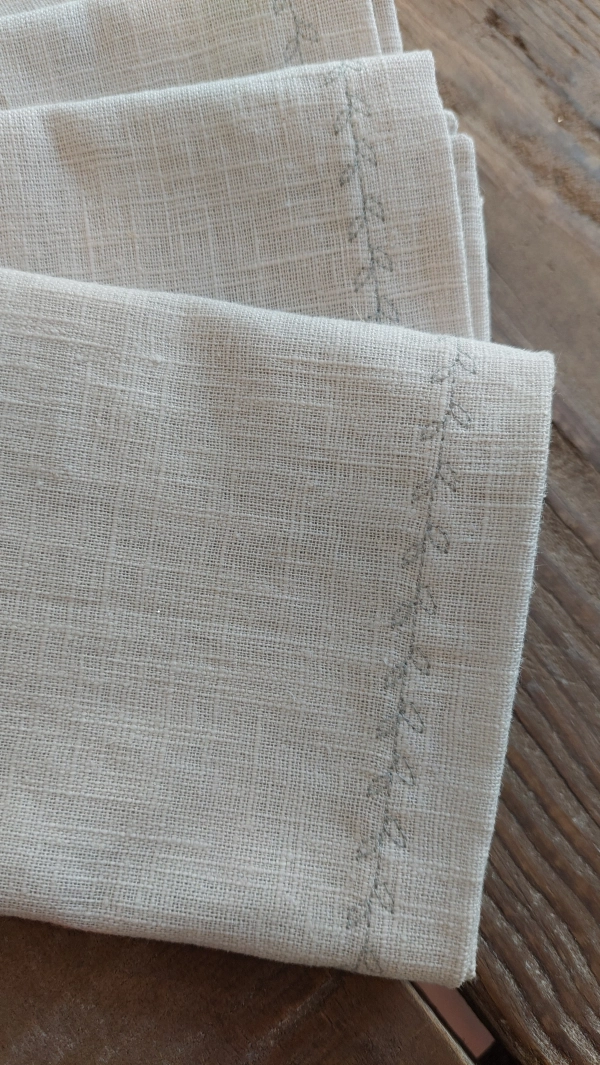 Ľanové obrúsky  svetlá sivá /Light Grey set 4ks 
