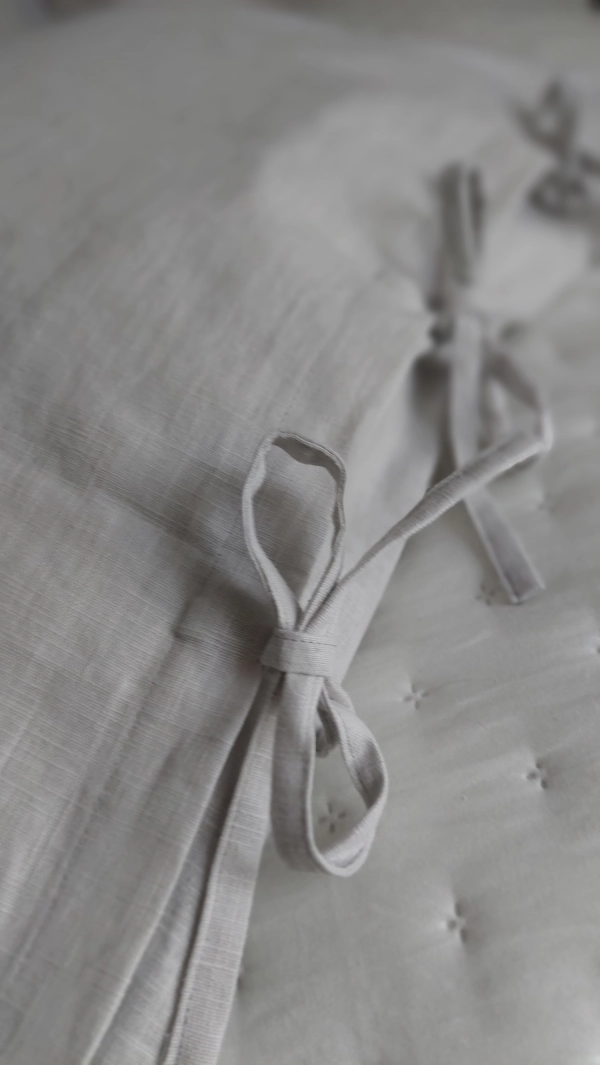 Ľanová  obliečka na vankúš Light Grey  40*40cm 