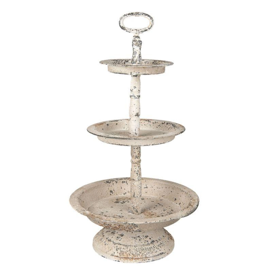 patinovan&yacute;  kovov&yacute; etaž&eacute;r &Oslash; 29*53 cm