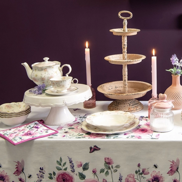 patinovan&yacute;  kovov&yacute; etaž&eacute;r &Oslash; 29*53 cm