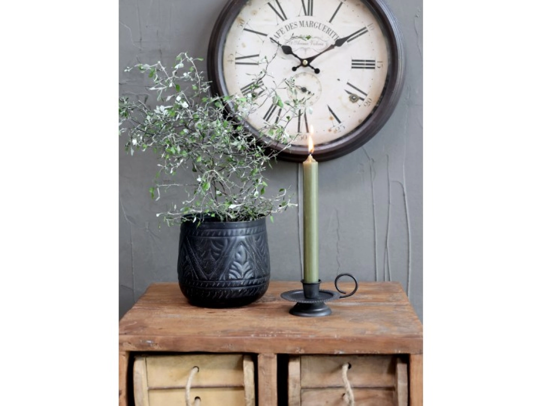 Večern&aacute; sviečka olivov&aacute;  18cm