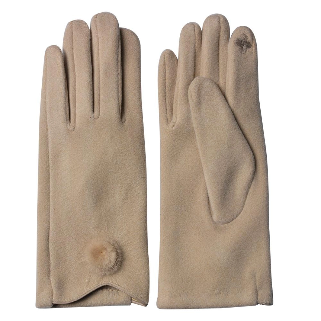 Zimné elegantné  rukavice BEIGE