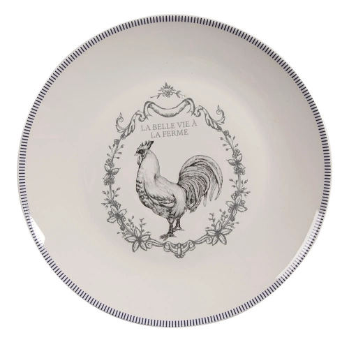 Porcelánový dezertný tanier DEVINE FRENCH ROOSTER /set 4ks 