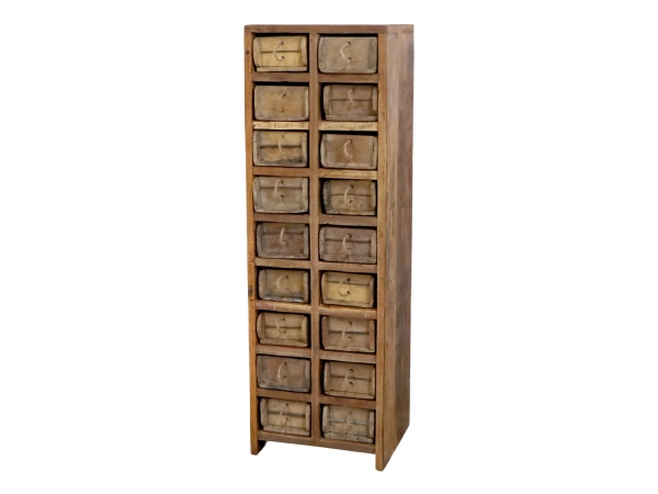 Grimaud skrinka s 18 debničkami/z&aacute;suvkami 