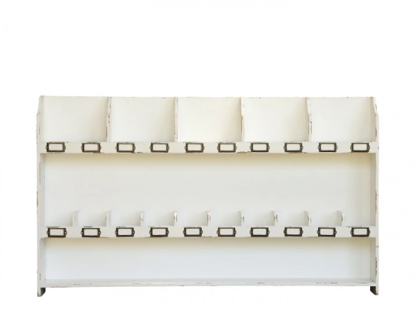 Grimaud biela  kuchynsk&aacute; deliaca polica na stenu 