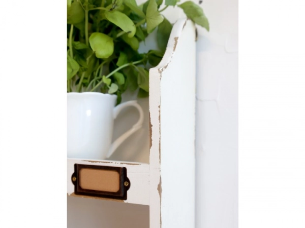 Grimaud biela  kuchynsk&aacute; deliaca polica na stenu 