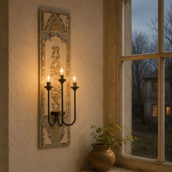 N&aacute;stenn&aacute; lampa drevo a kov 