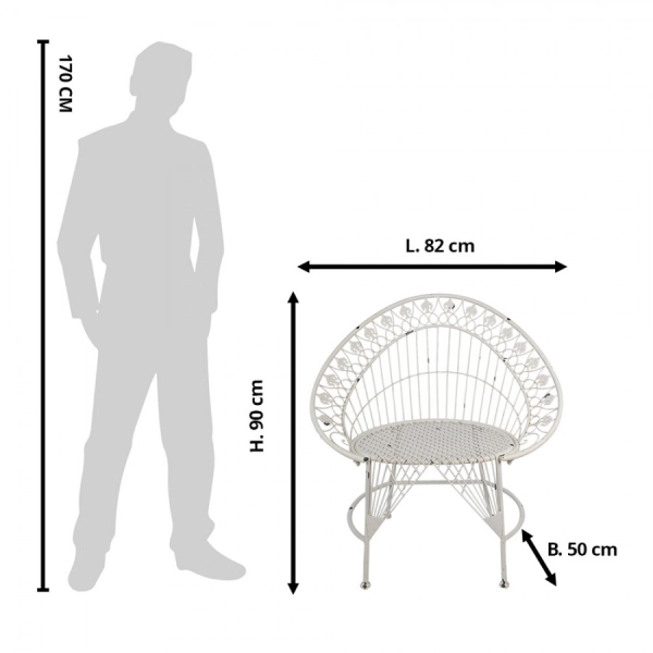Kovov&eacute; z&aacute;hradn&eacute; kreslo