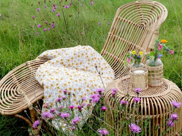 Provence ratanové ležadlo 