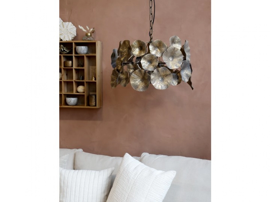 Lampa kvetinová mosadzná 