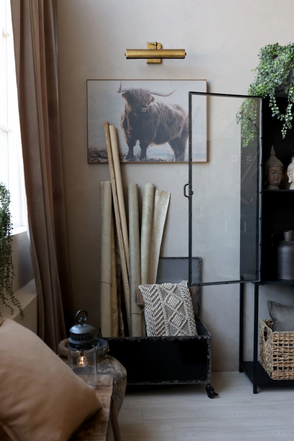 Lampa nástenná mosadzná 2