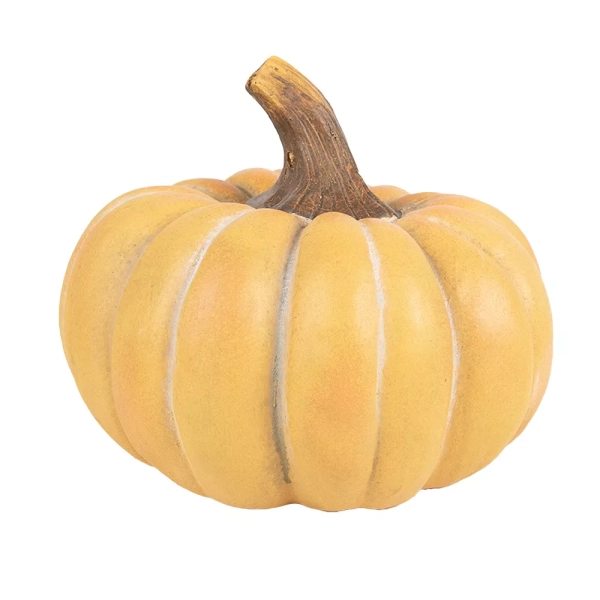 Dekoratívna tekvica oranžová/ žltá menšia 13*10cm 