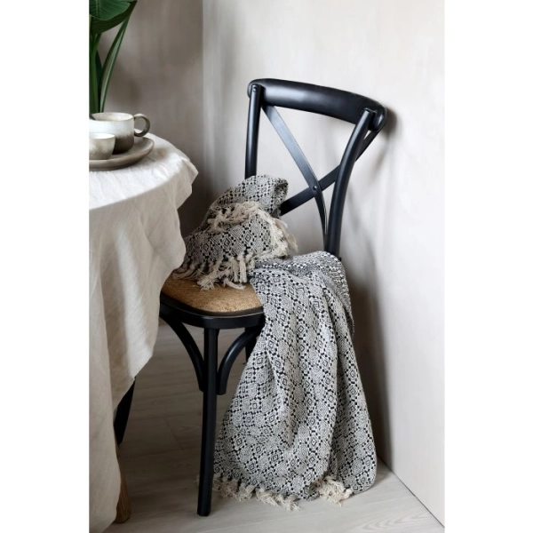 Franc&uacute;zska stolička s pr&uacute;ten&yacute;m sedadlom