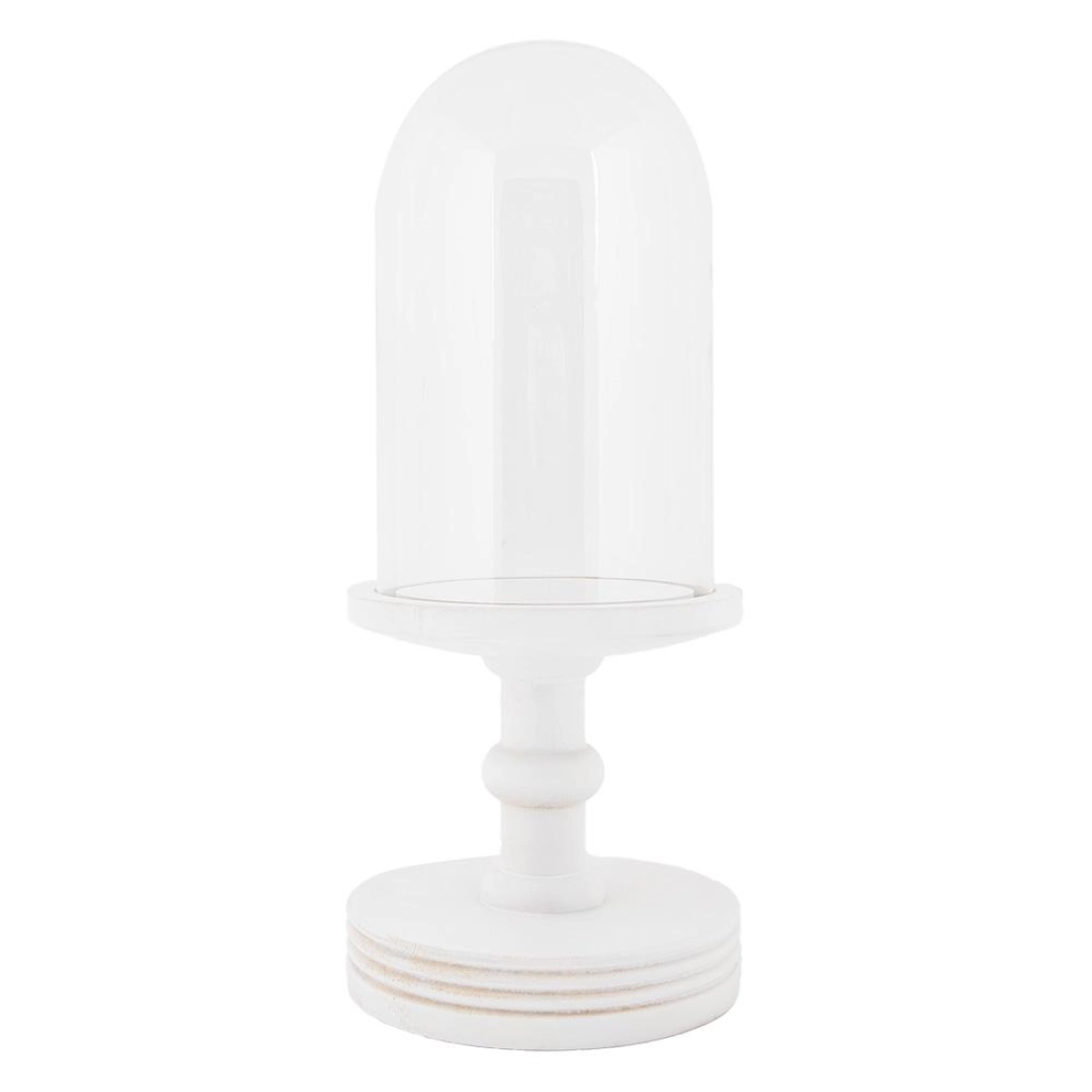 Sklenen&yacute; poklop na drevenom podstavci 1