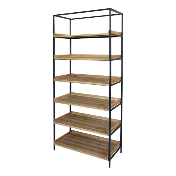 Kovovo- dreven&yacute; &uacute;ložn&yacute; industrial reg&aacute;l