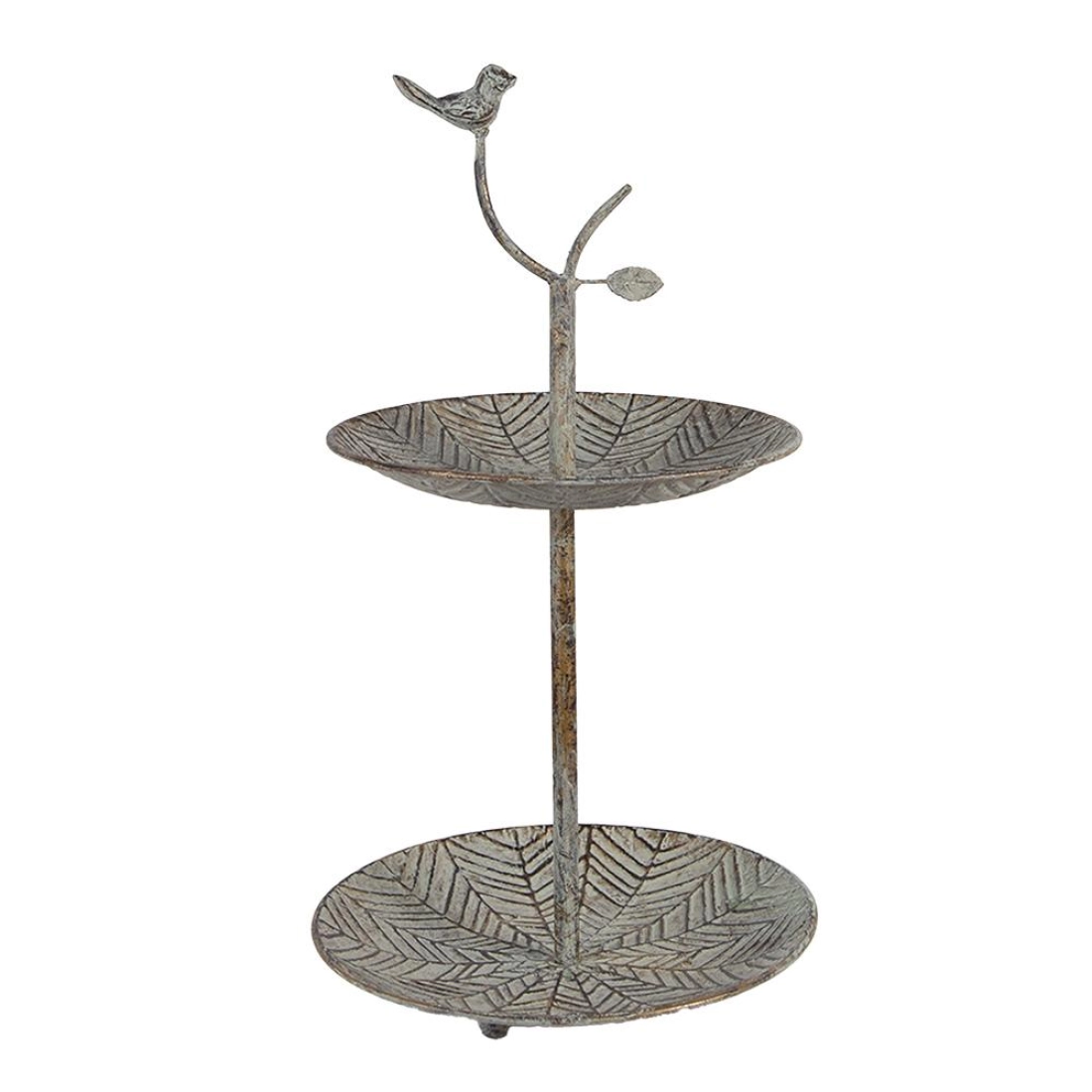 Dvojposchodov&yacute; kovov&yacute; podnos BIRD 