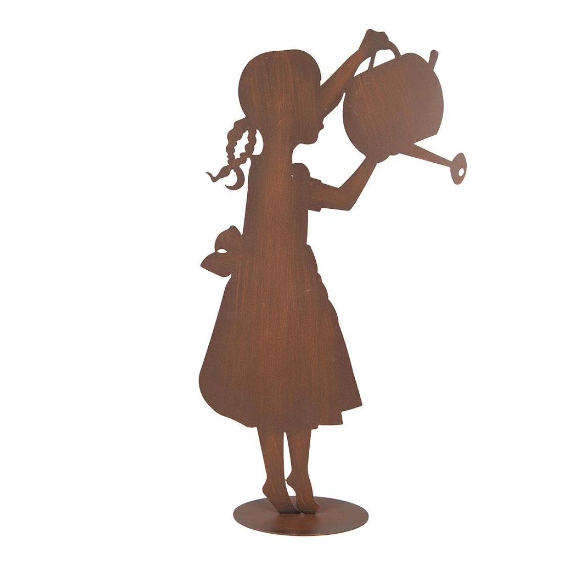 Kovov&aacute; dekor&aacute;cia Dievčatko s kanvicou