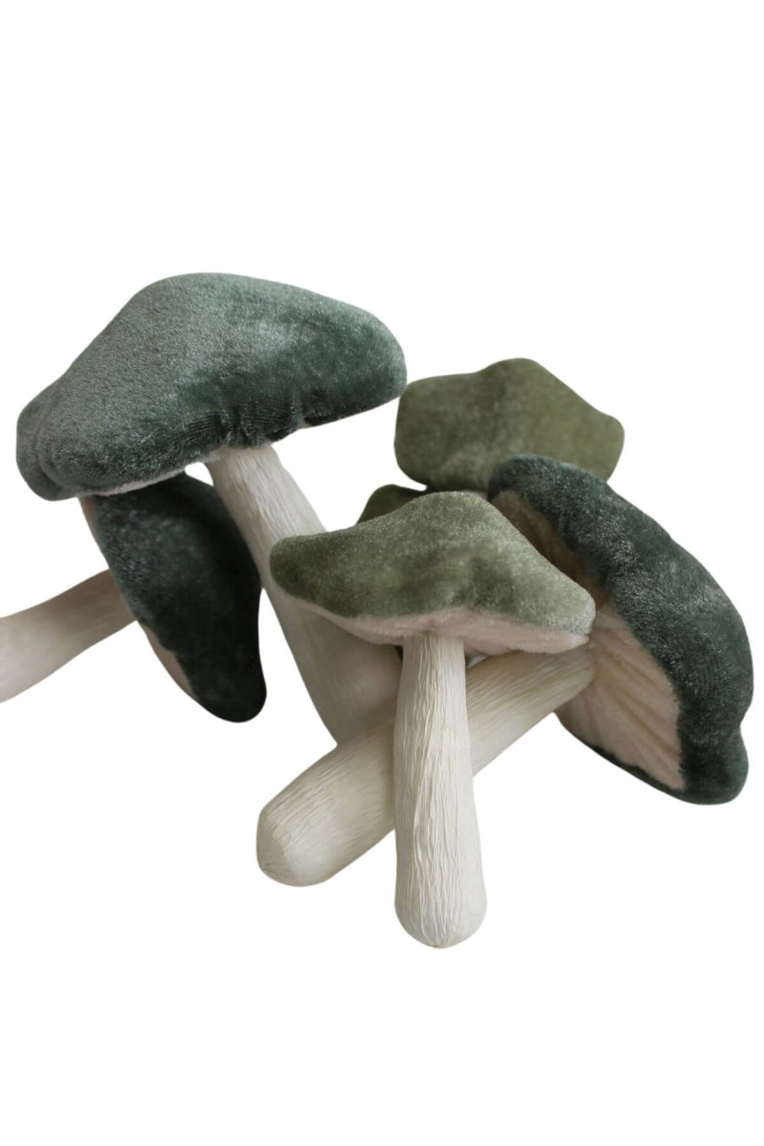 Zamatov&eacute; dekoračn&eacute; hr&iacute;by 6ks