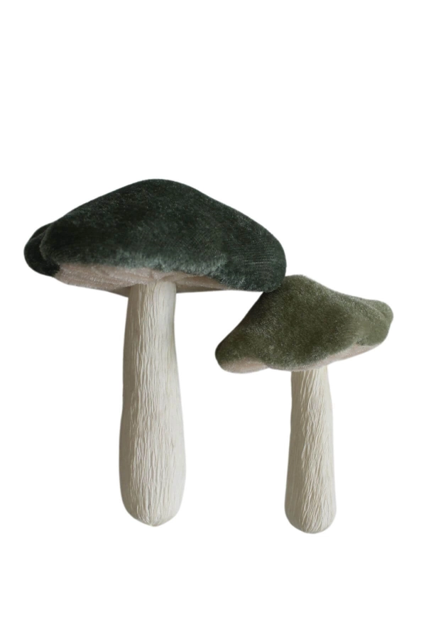 Zamatov&eacute; dekoračn&eacute; hr&iacute;by 6ks