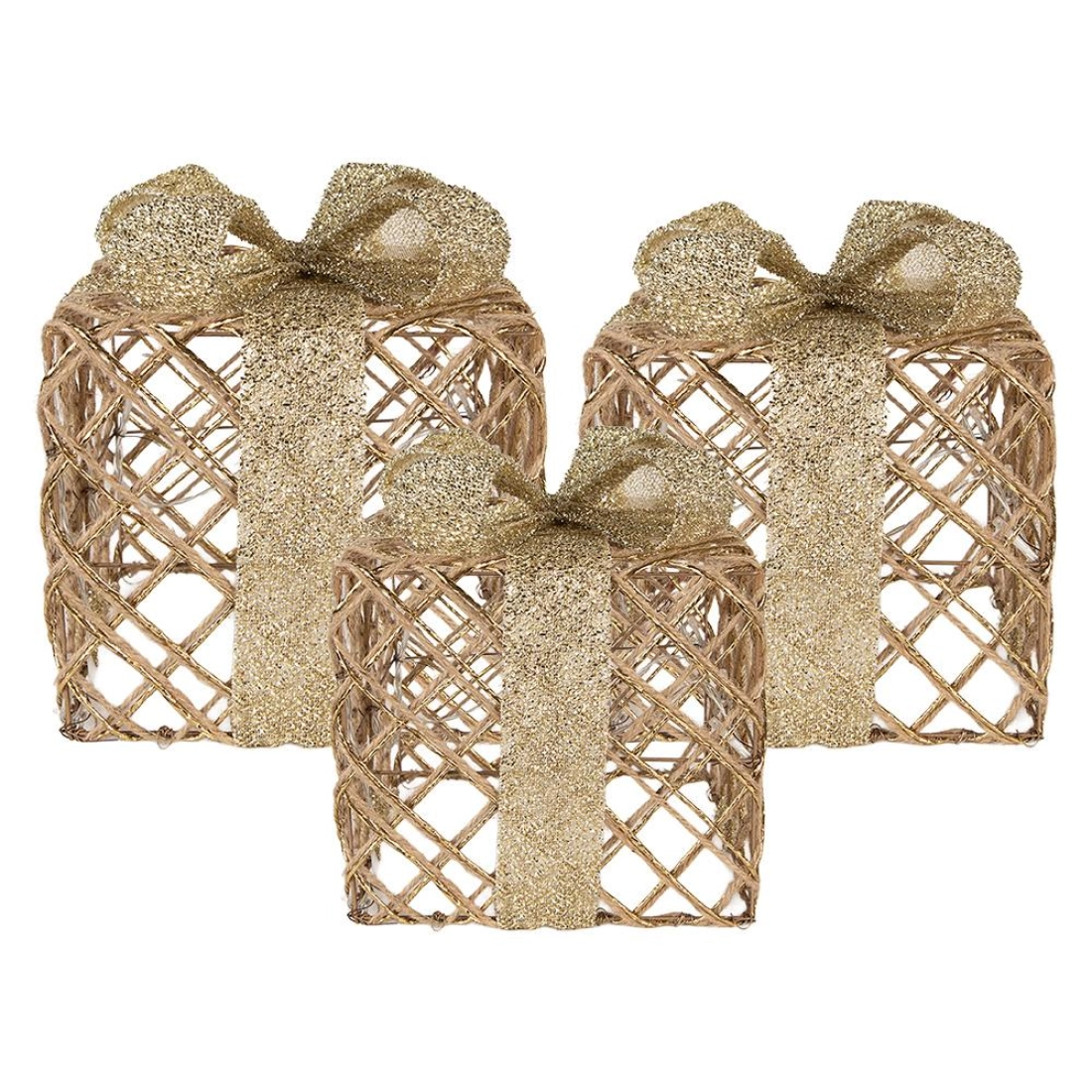 sada troch darčekov s LED osvetlen&iacute;m 