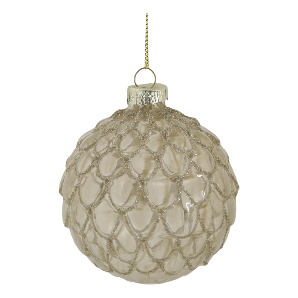 vianočn&eacute; sklenen&eacute;  gule  sada 6ks ručne maľovan&eacute; 