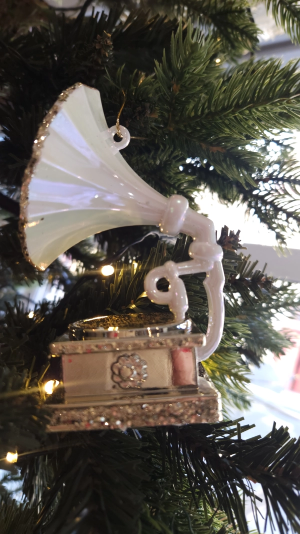 vianočn&aacute; ozdoba star&yacute; gramof&oacute;n