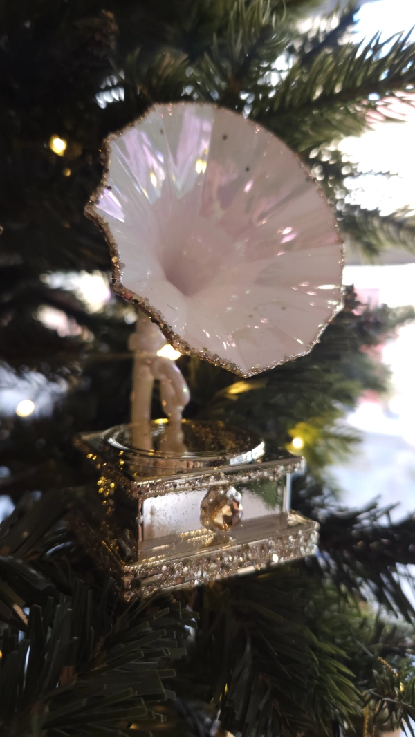 vianočn&aacute; ozdoba star&yacute; gramof&oacute;n