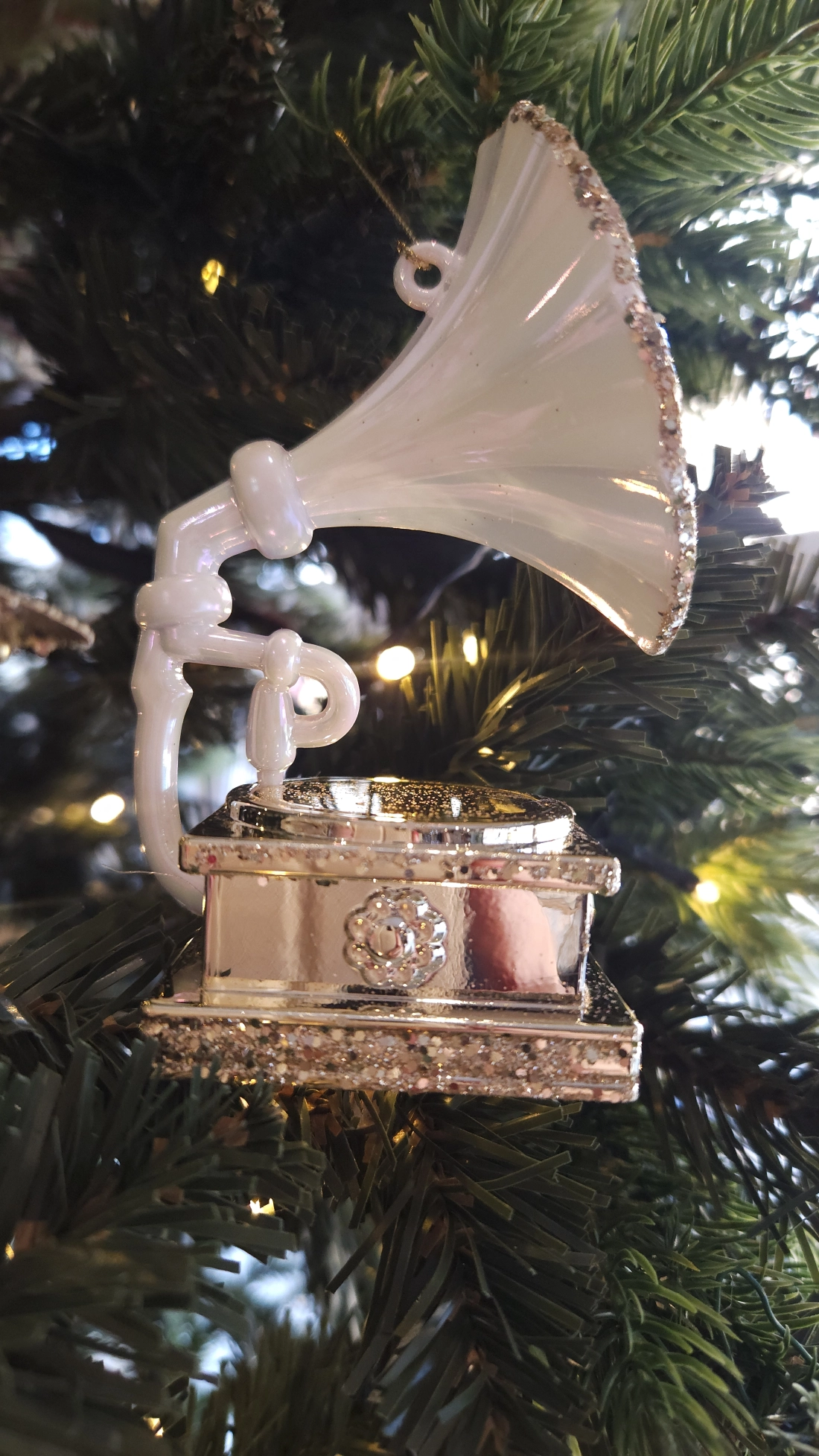 vianočn&aacute; ozdoba star&yacute; gramof&oacute;n