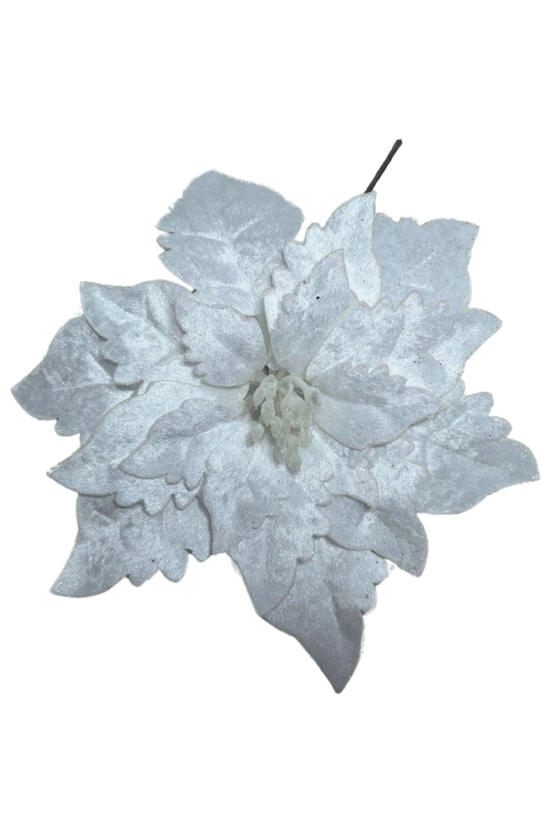 Biela vianočn&aacute; ruža 24cm