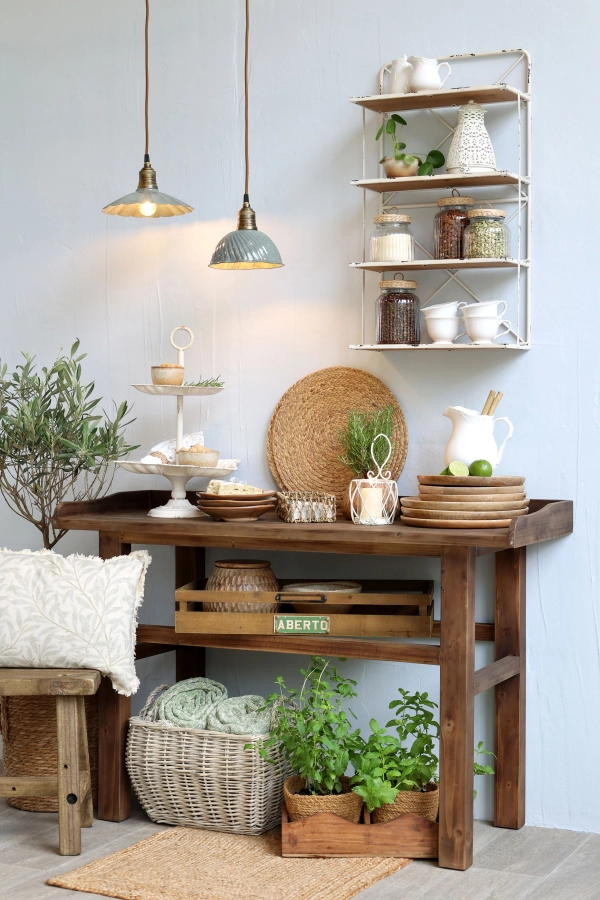 Lunel lampa v smaltovanej kr&eacute;movej   farbe