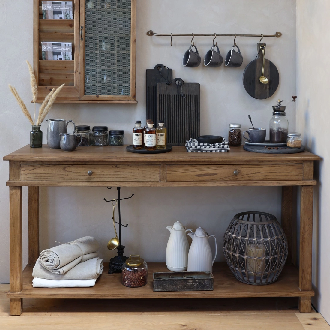 Marseille serv&iacute;rovac&iacute; stol&iacute;k  pr&iacute;rodn&yacute; 